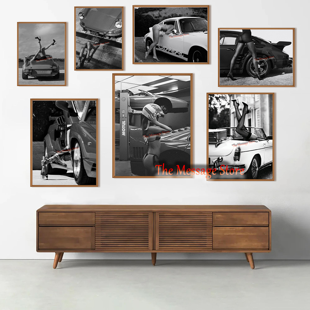Luxury Lifestyle Pictures - Pintura em Tela de Carro Esportivo