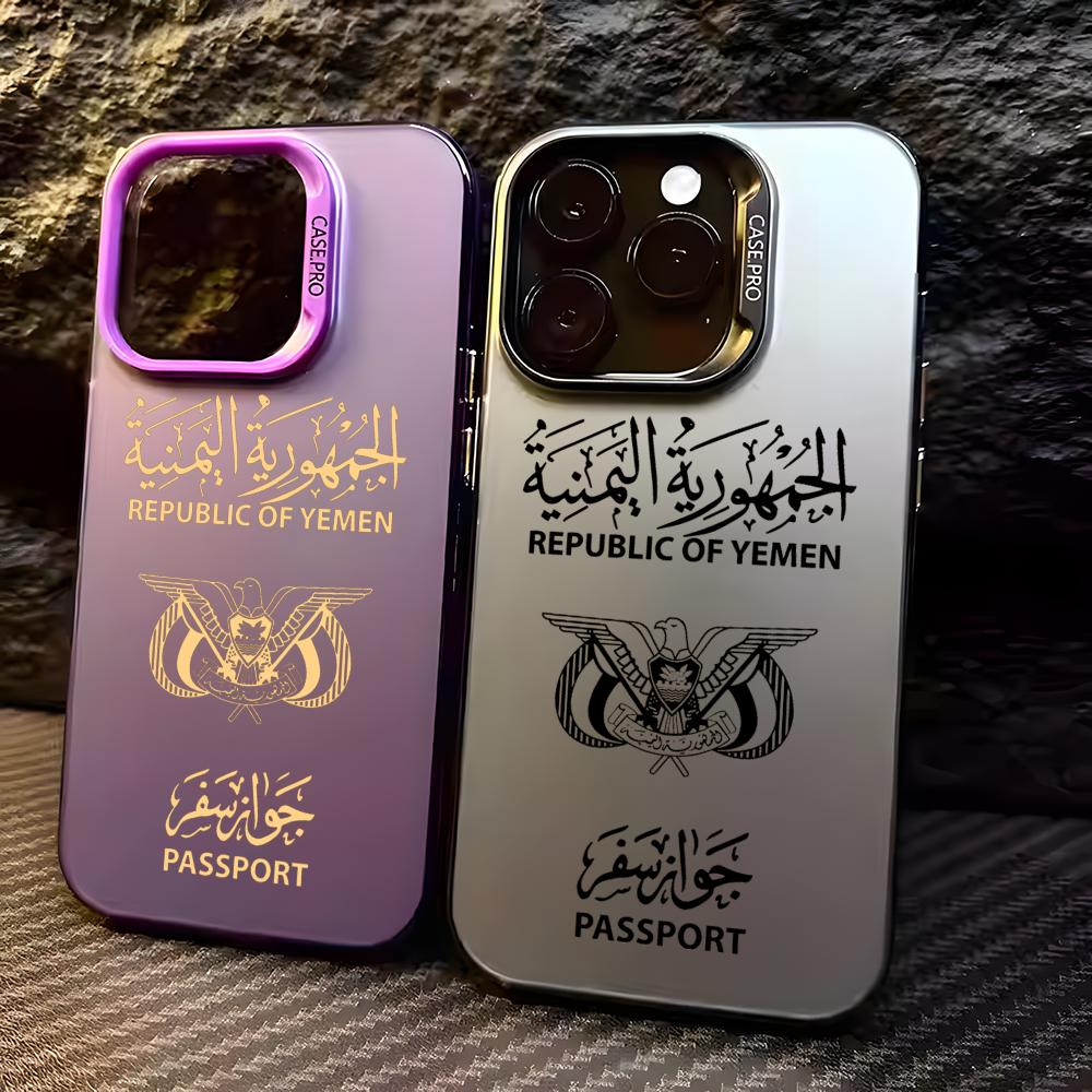 Apple Iphone 15 Pro Max - Capa de Celular Y-Yemen Passport para
