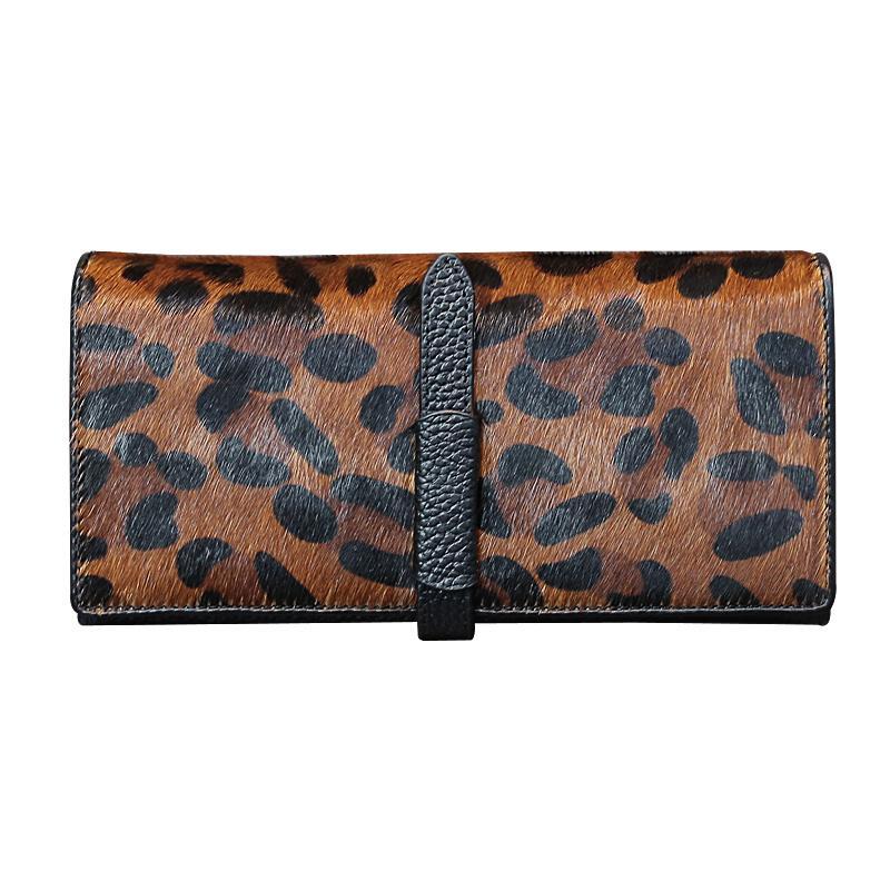 Luxury Lifestyle Photography - Nova moda leopardo vaca couro genuíno