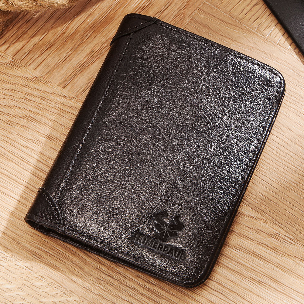 Luxury Lifestyle Photography - Carteira de couro genuíno para homens,