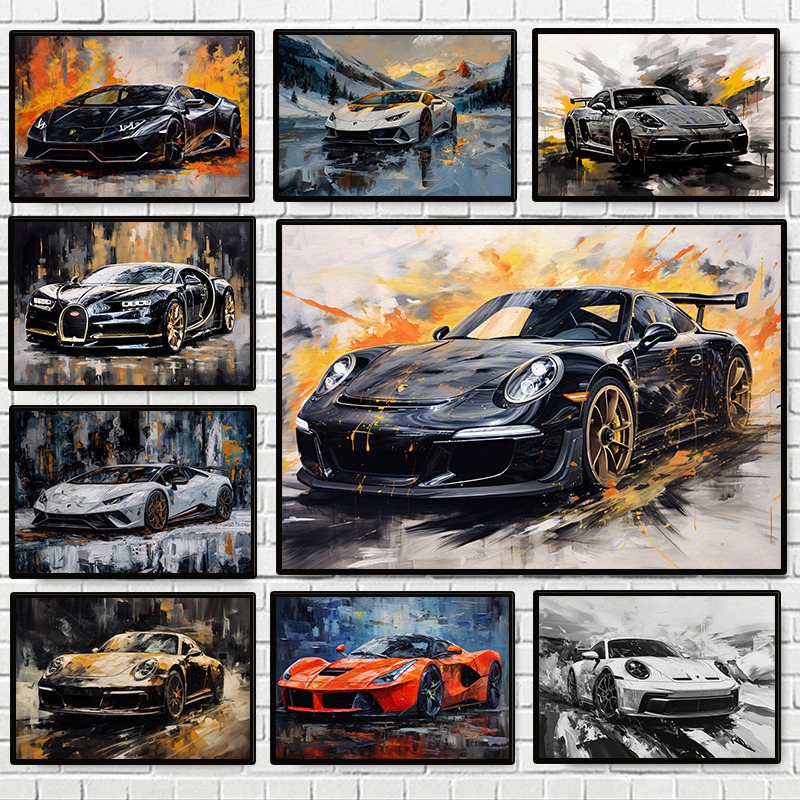 Luxury Lifestyle Photography - Pôster Moderno de Carros de Luxo