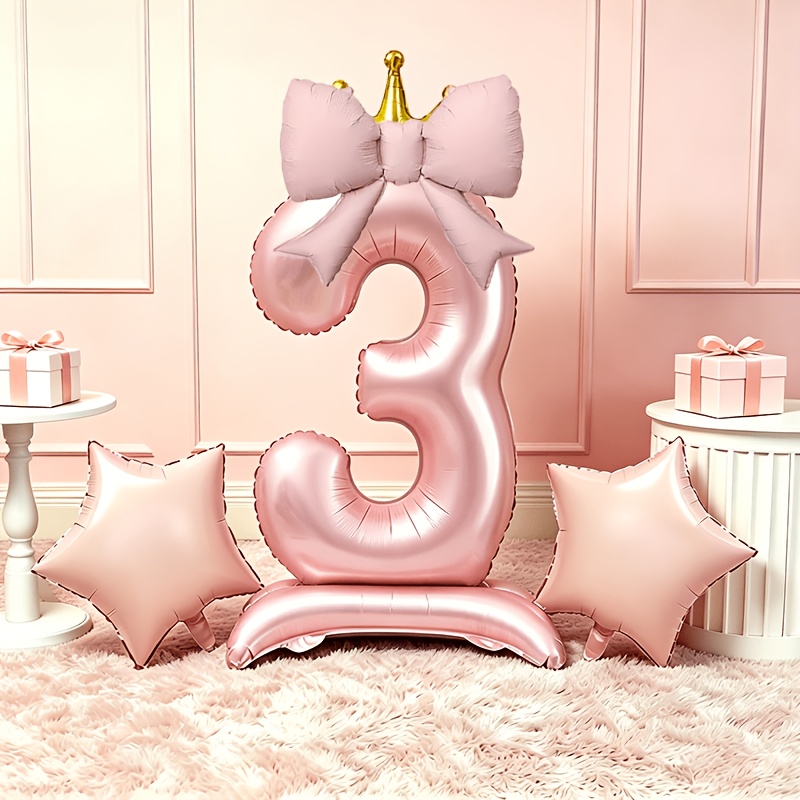 Luxury Lifestyle Photography - Balões 3D Rosa Luxo Leve 0-9,
