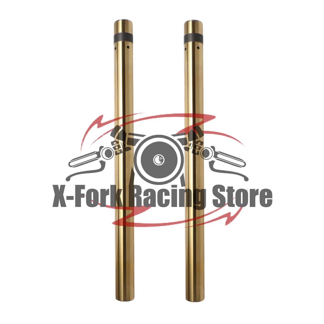 Gold Cutlery Flatware - Tubos Internos Dourados da Suspensão Dianteira
