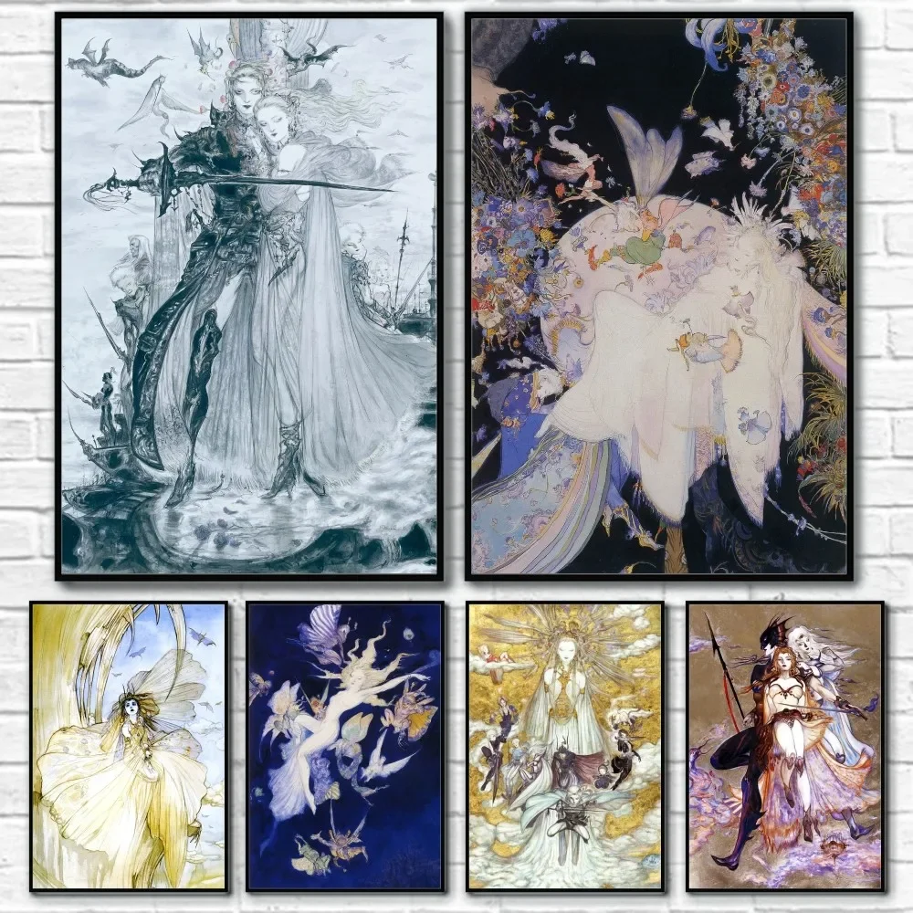 Luxury Lifestyle Photography - Yoshitaka Amano Final Fantasy Jogo Pôster