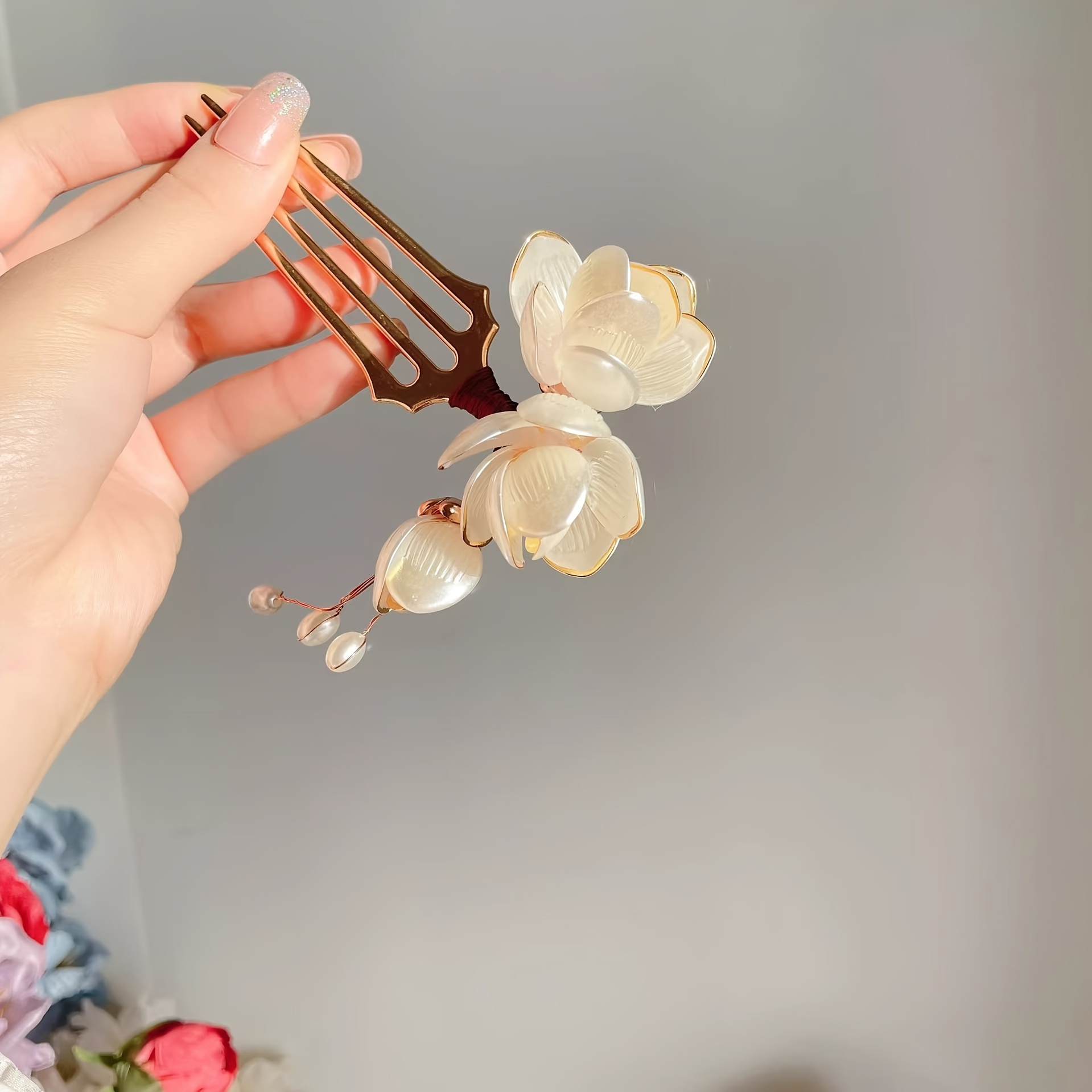 Gold Cutlery Flatware - Pente de Cabelo Estilo Chinês com