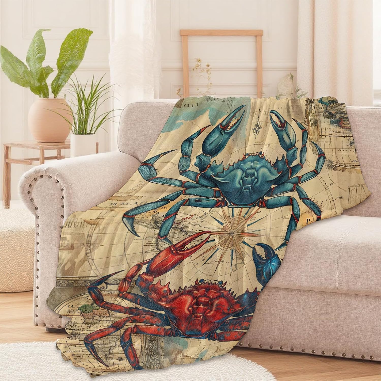 Cobertor Vintage com Mapa Náut - Luxury Lifestyle Travel avaliação e preço