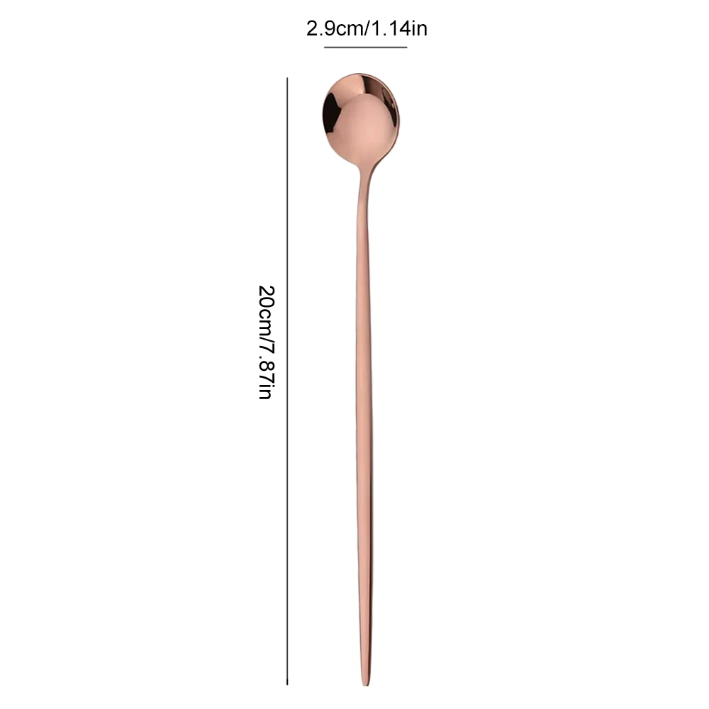Colher de gelo com cabo longo, - Gold Cutlery Flatware avaliação e preço