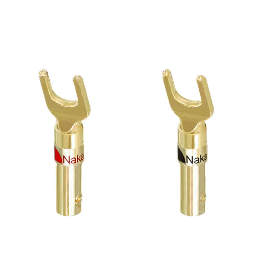 4 Peças Conectores de Áudio Ti - Gold Cutlery Flatware avaliação e preço