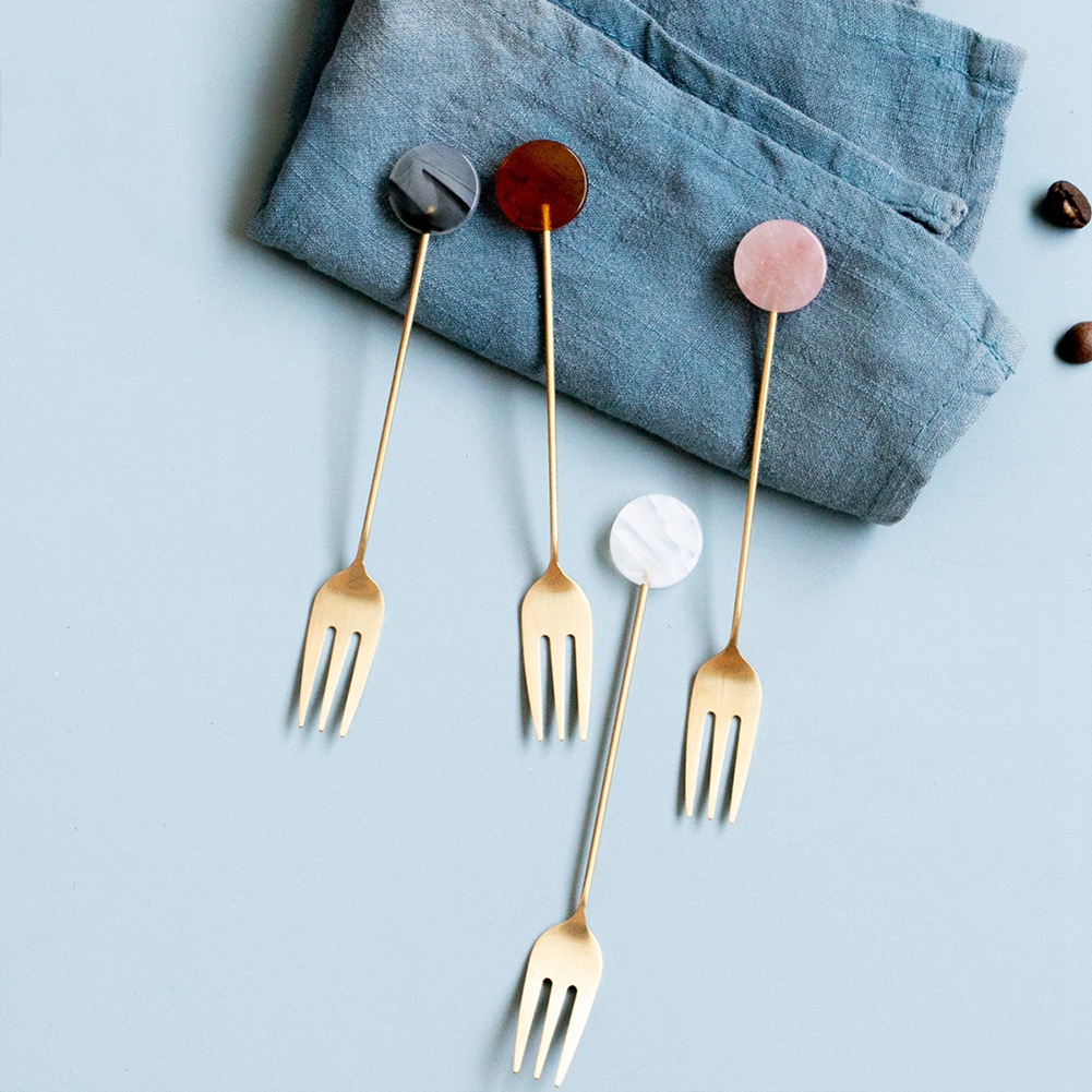 Conjunto de Garfo e Colher Peq - Gold Cutlery Flatware avaliação e preço