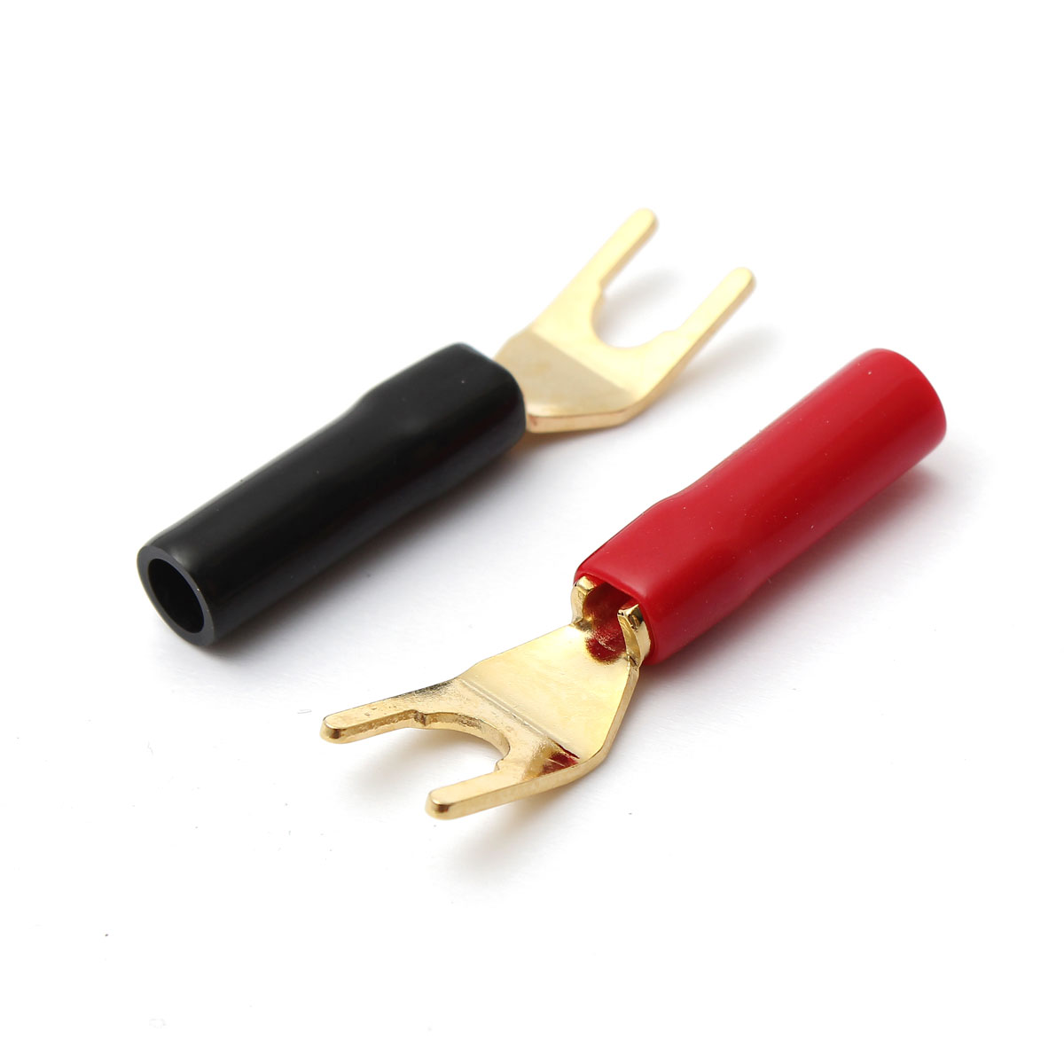 4 pçs y-estilo pá banana plug  - Gold Cutlery Flatware avaliação e preço