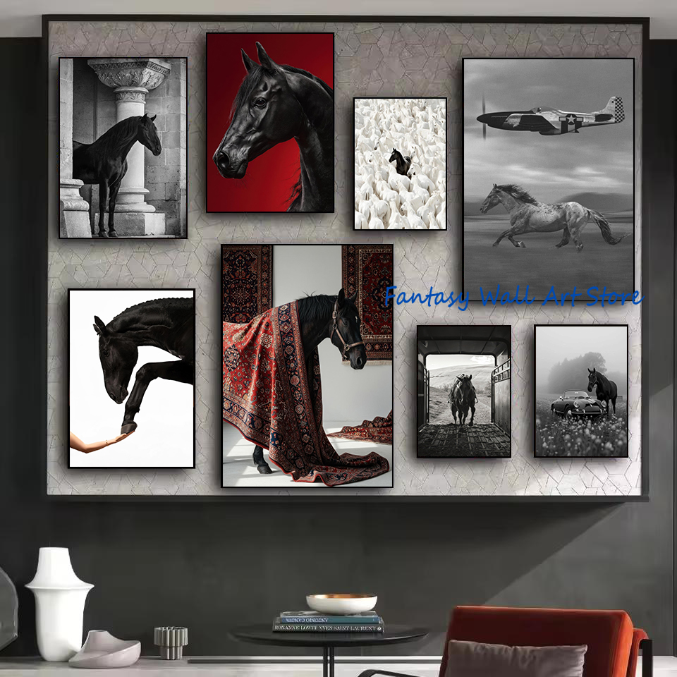 Fotos de Cavalos Pretos Vintag - Luxury Lifestyle Pictures avaliação e preço