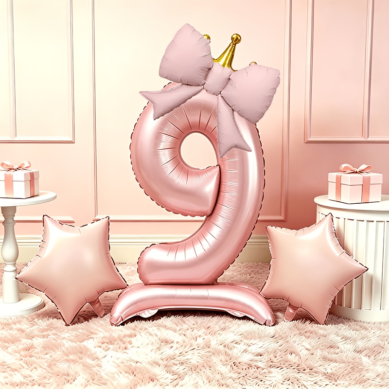 Balões 3D Rosa Luxo Leve 0-9,  - Luxury Lifestyle Photography avaliação e preço