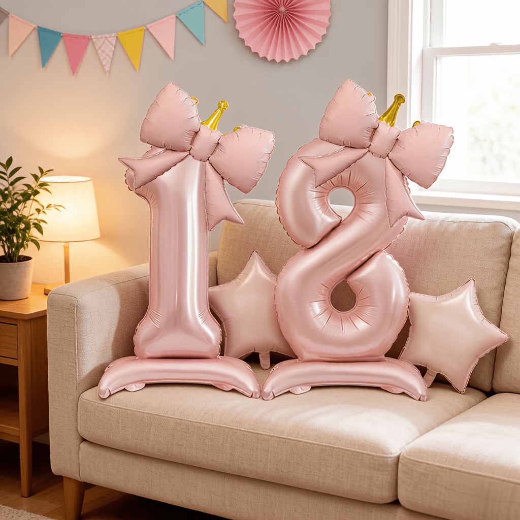 Balões 3D Rosa Luxo Leve 0-9,  - Luxury Lifestyle Photography avaliação e preço