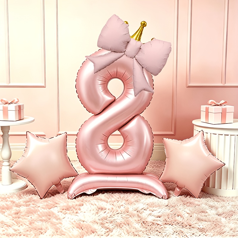 Balões 3D Rosa Luxo Leve 0-9,  - Luxury Lifestyle Photography avaliação e preço
