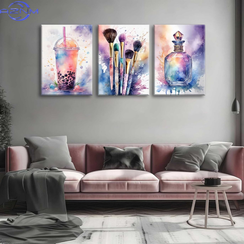 Conjunto de 3 Pôsteres de Lona - Luxury Lifestyle Pictures avaliação e preço
