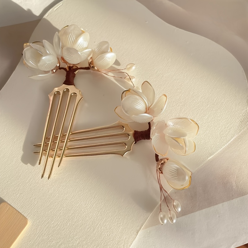 Pente de Cabelo Estilo Chinês  - Gold Cutlery Flatware avaliação e preço